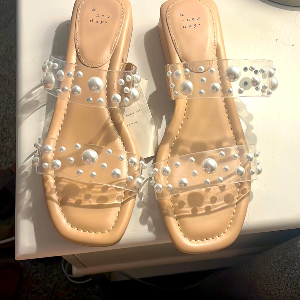 A new day pearl sandals!